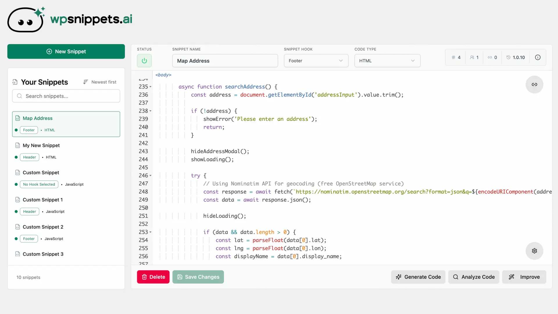 AI Generated Code